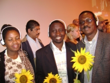 SaoPaul, Brazil 2008: New Africa Reps, Julian Mugure-Kenya, Frank Habineza-Rwanda, Adamou Garba-Niger