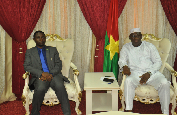 Dr.Frank Habineza, AGF President with the Deputy speaker of National Assembly
